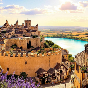 En Provence, les villages s’intègrent naturellement dans le paysage et reflètent l’équilibre entre nature et patrimoine.